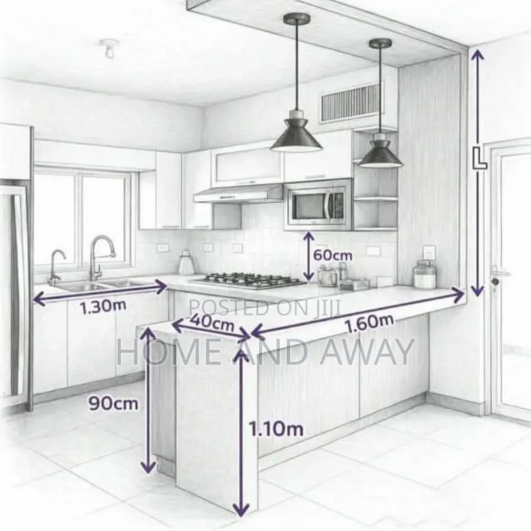 Customized Modern Kitchen Cabinets From 845,000/- Per Running Meter