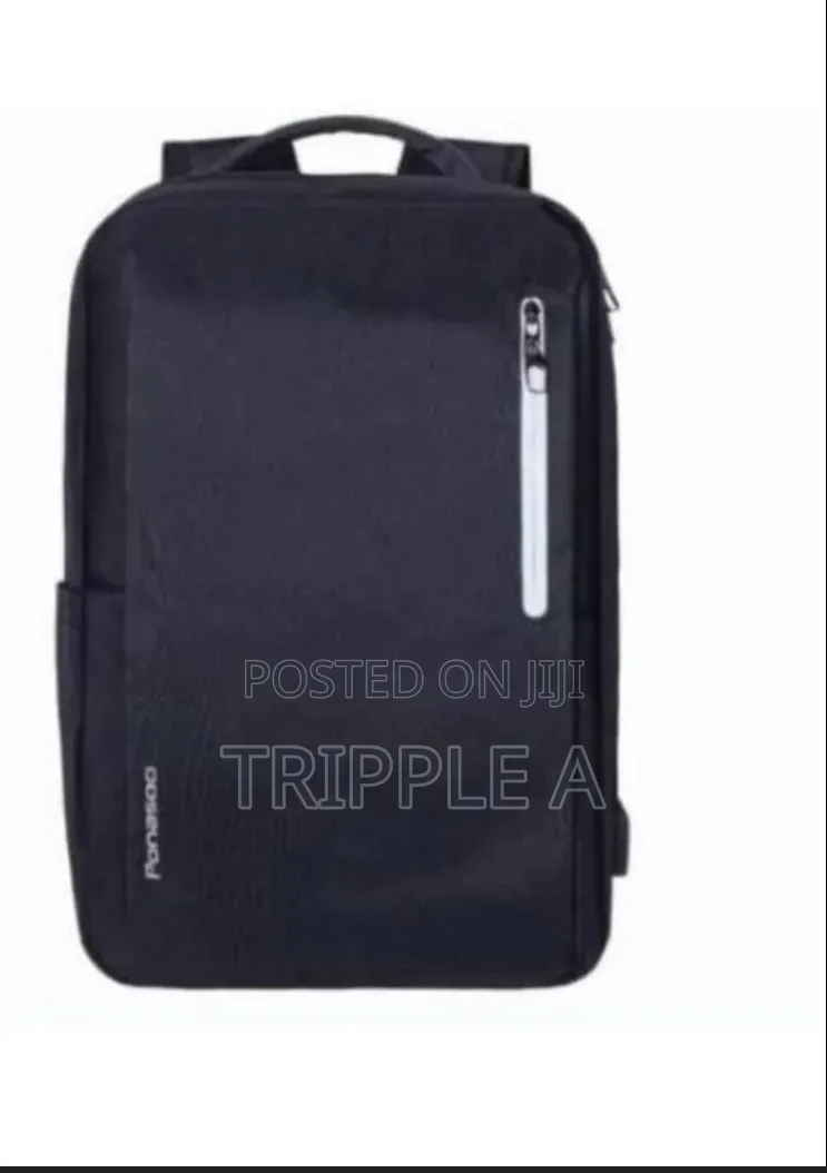 Sleek Black Laptop Backpack