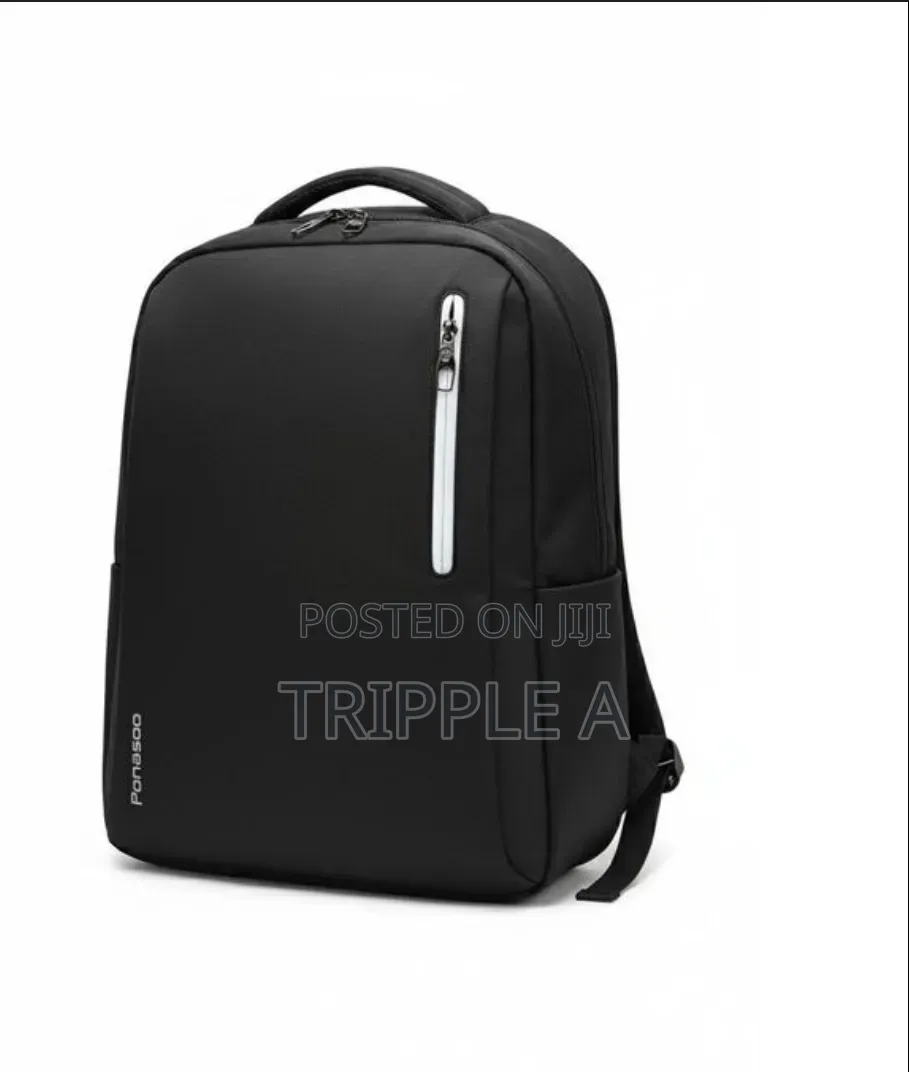 Sleek Black Laptop Backpack