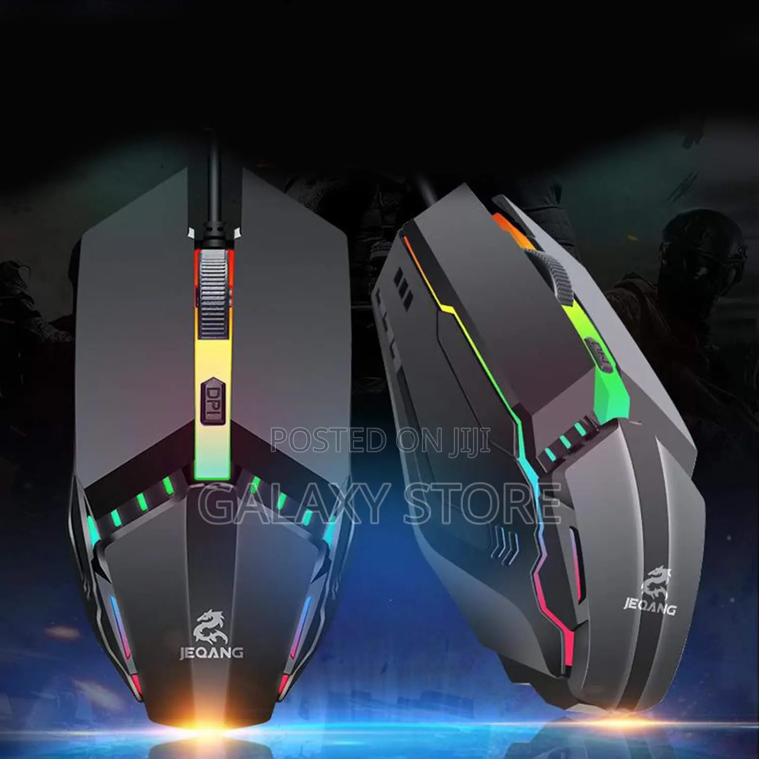 Led Backlit RGB Wired Gaming Mouse 1600 Dpi Gamer Mice
