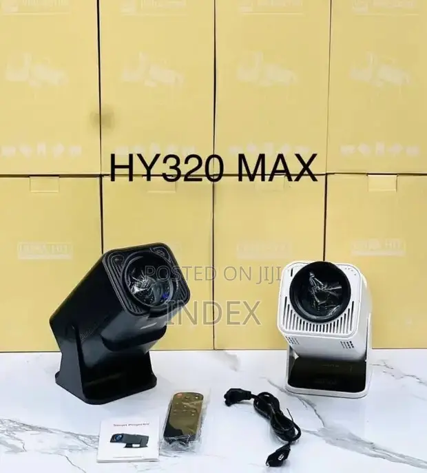 Hy320 Max Android Projector 1080p Native Mini Projector, 20000 Lumen