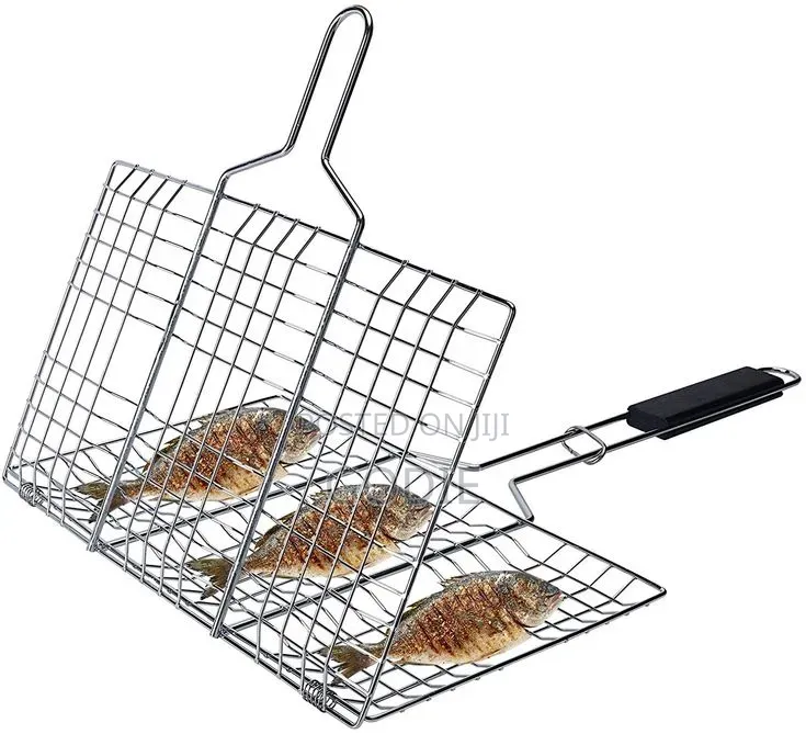 Portable Stainless Steel Barbecue Grill Basket