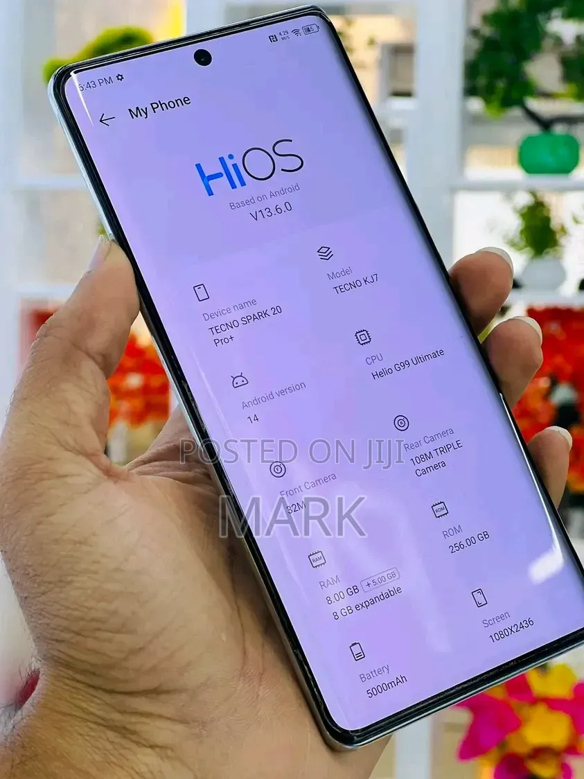 New Tecno Spark 20 Pro Plus 256 GB White