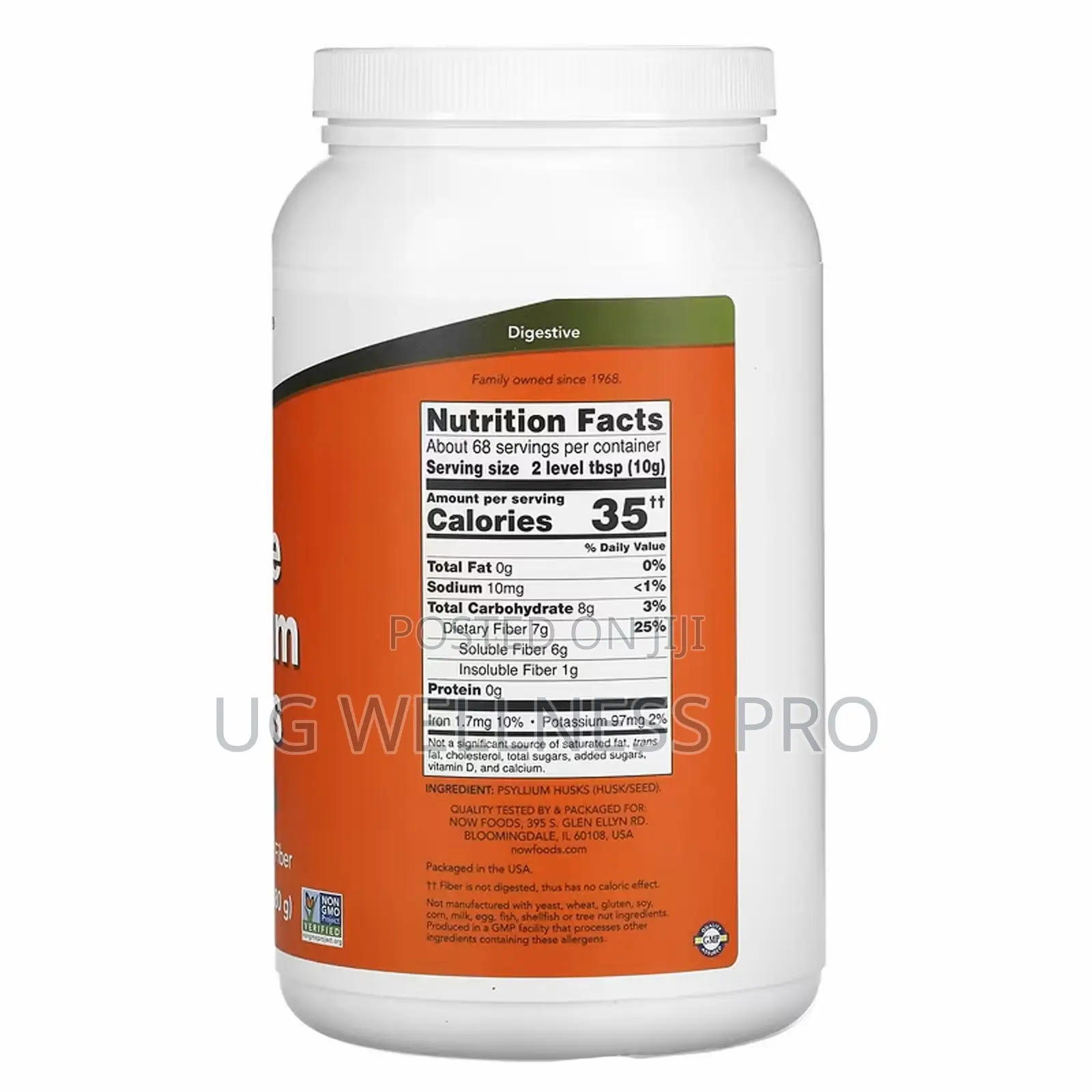 Now Foods Whole Psyllium Husks, 24 Oz (680 G)