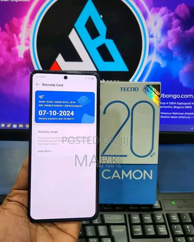 New Tecno Camon 20 Pro 5G 256 GB Black