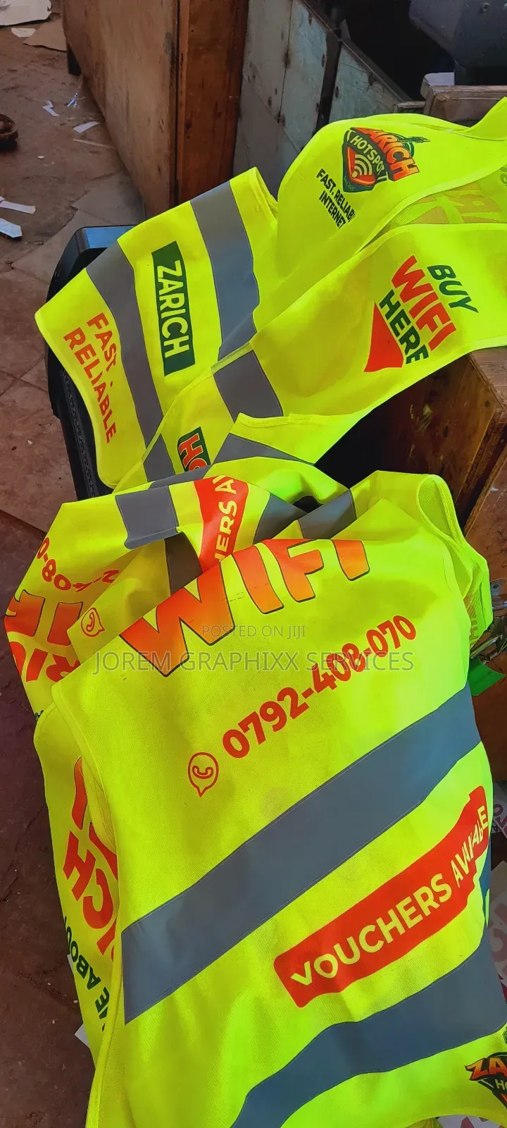 Reflector Jackets Branded 50pcs Plus at 6000