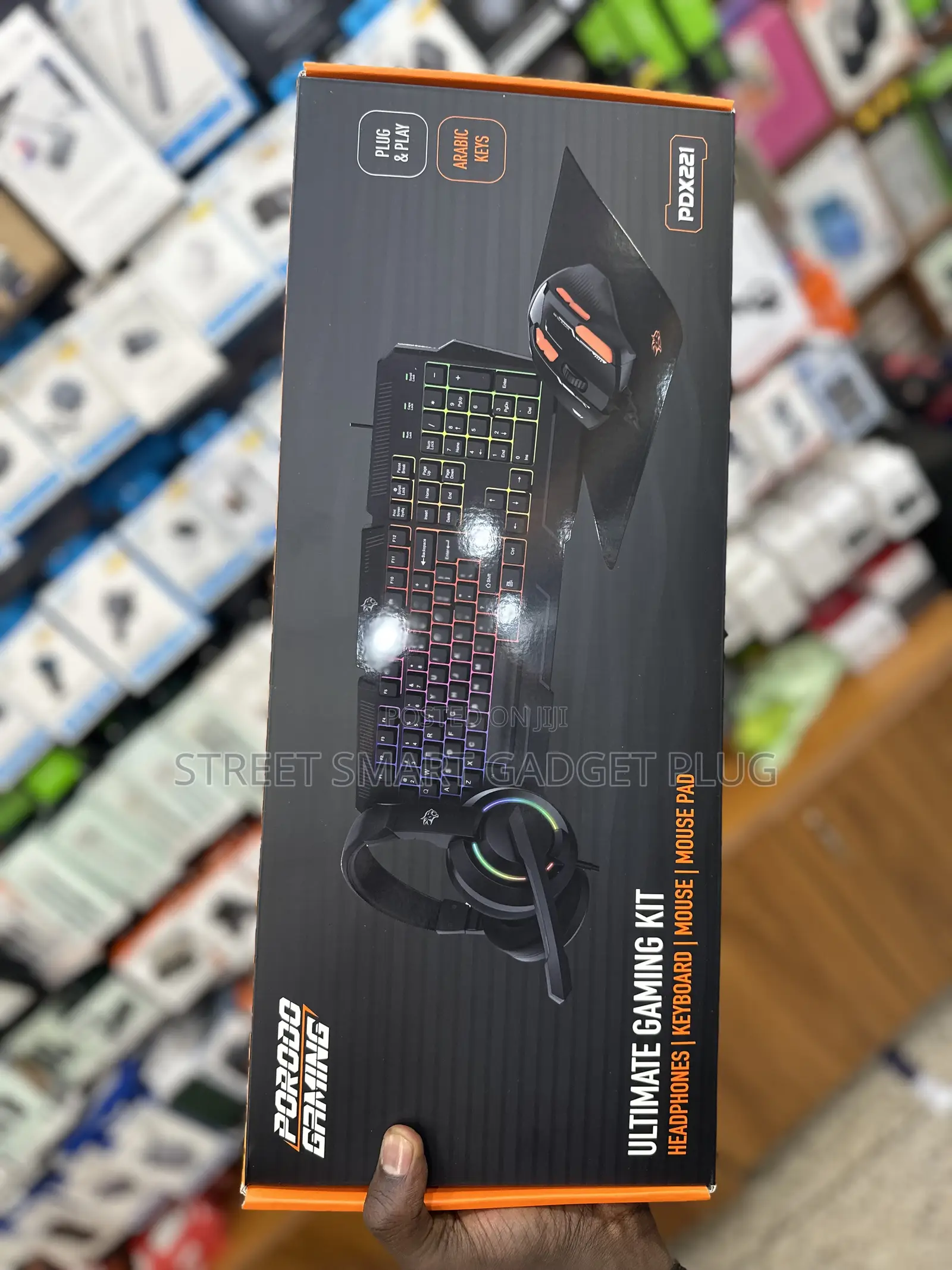 Porodo Ultimate Gaming Kit (Headphones/Keyboard/Mouse/Mousepad)
