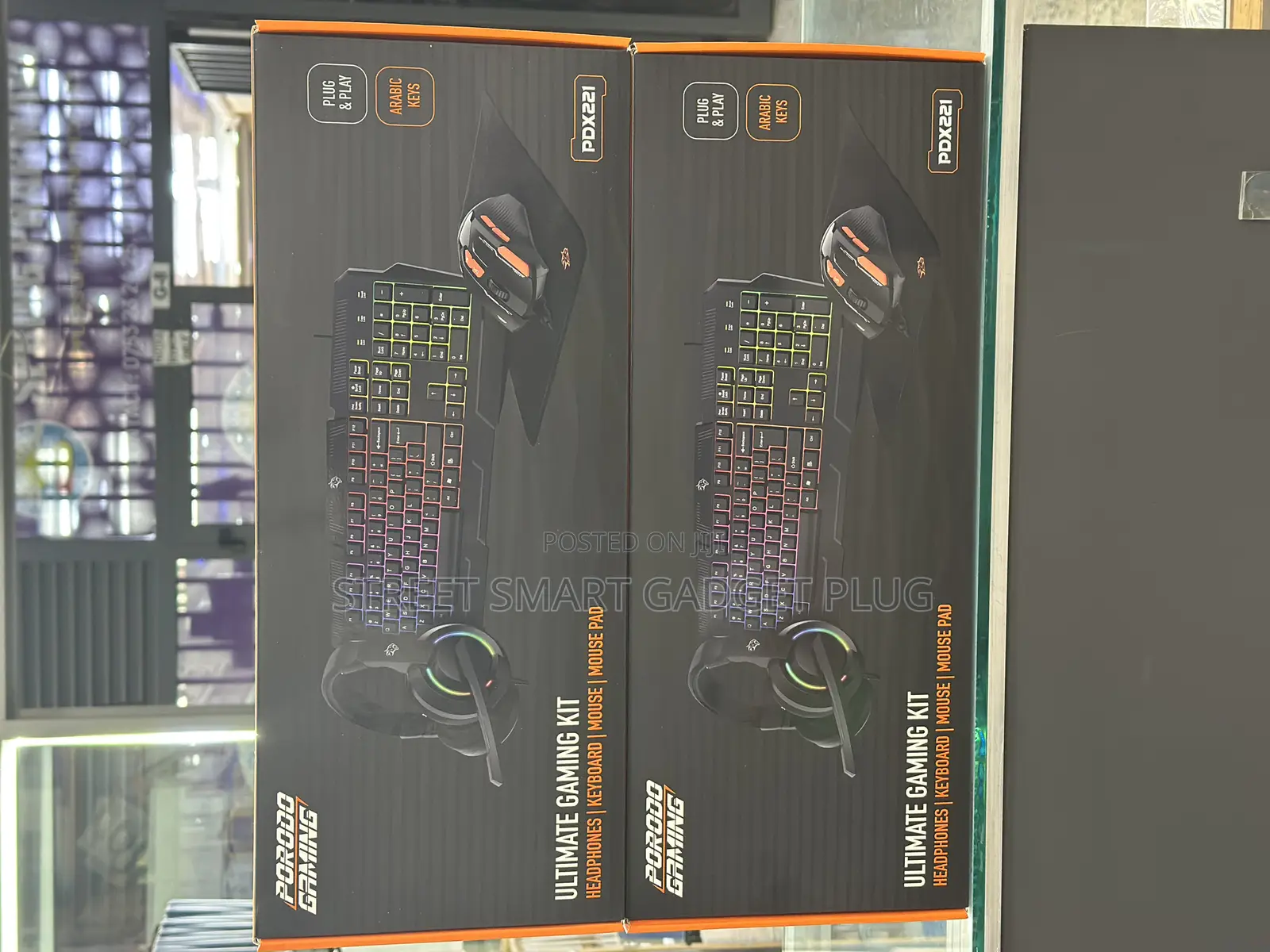 Porodo Ultimate Gaming Kit (Headphones/Keyboard/Mouse/Mousepad)