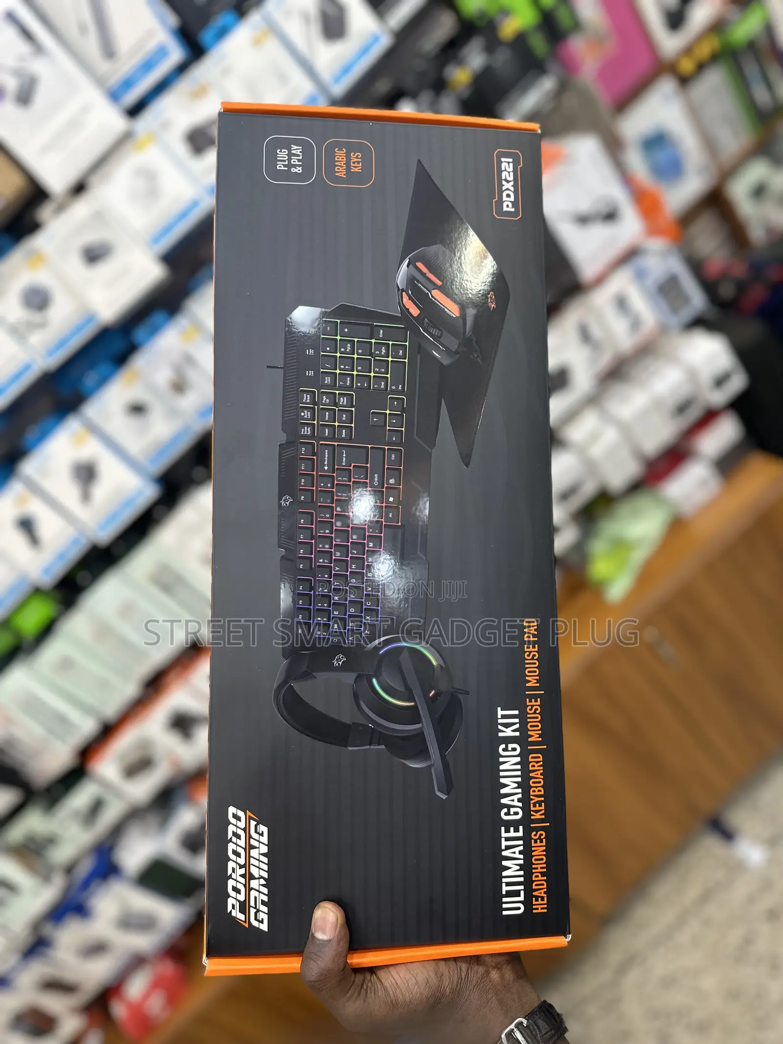Porodo Ultimate Gaming Kit (Headphones/Keyboard/Mouse/Mousepad)