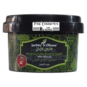 1pc Moroccan Black Soap, Softening Exfoliating Dead Skin Remover Wash