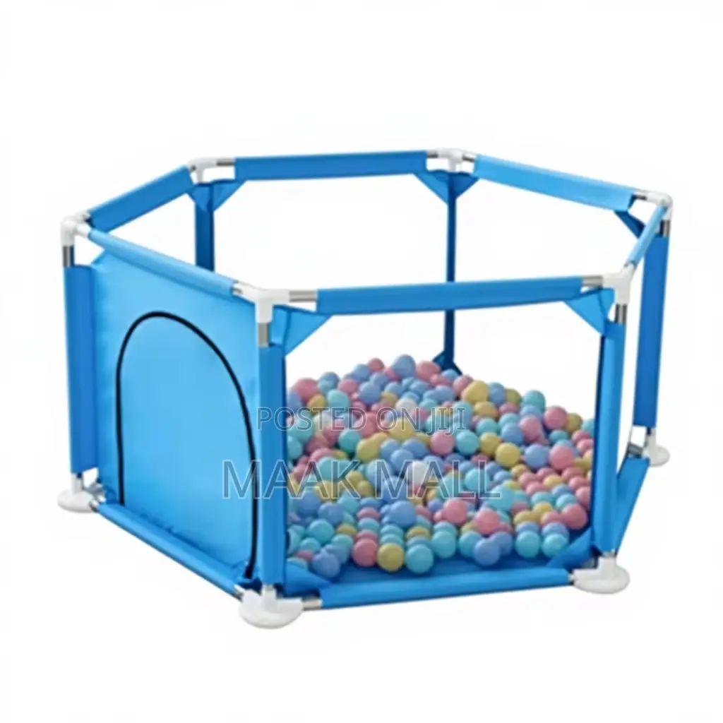 Big Rectangle Kids Playpen Fence With 33 Balls