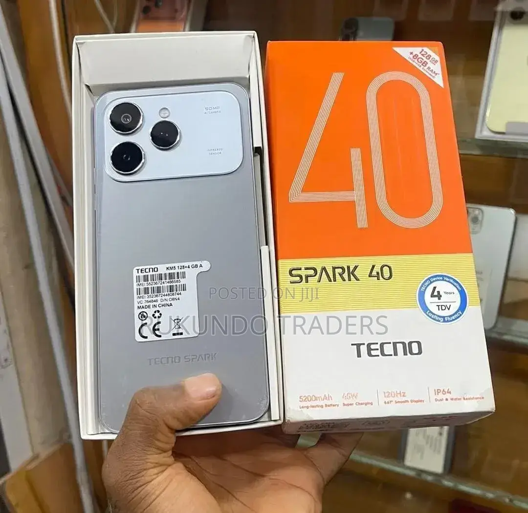 New Tecno Spark 40 256 GB Gray