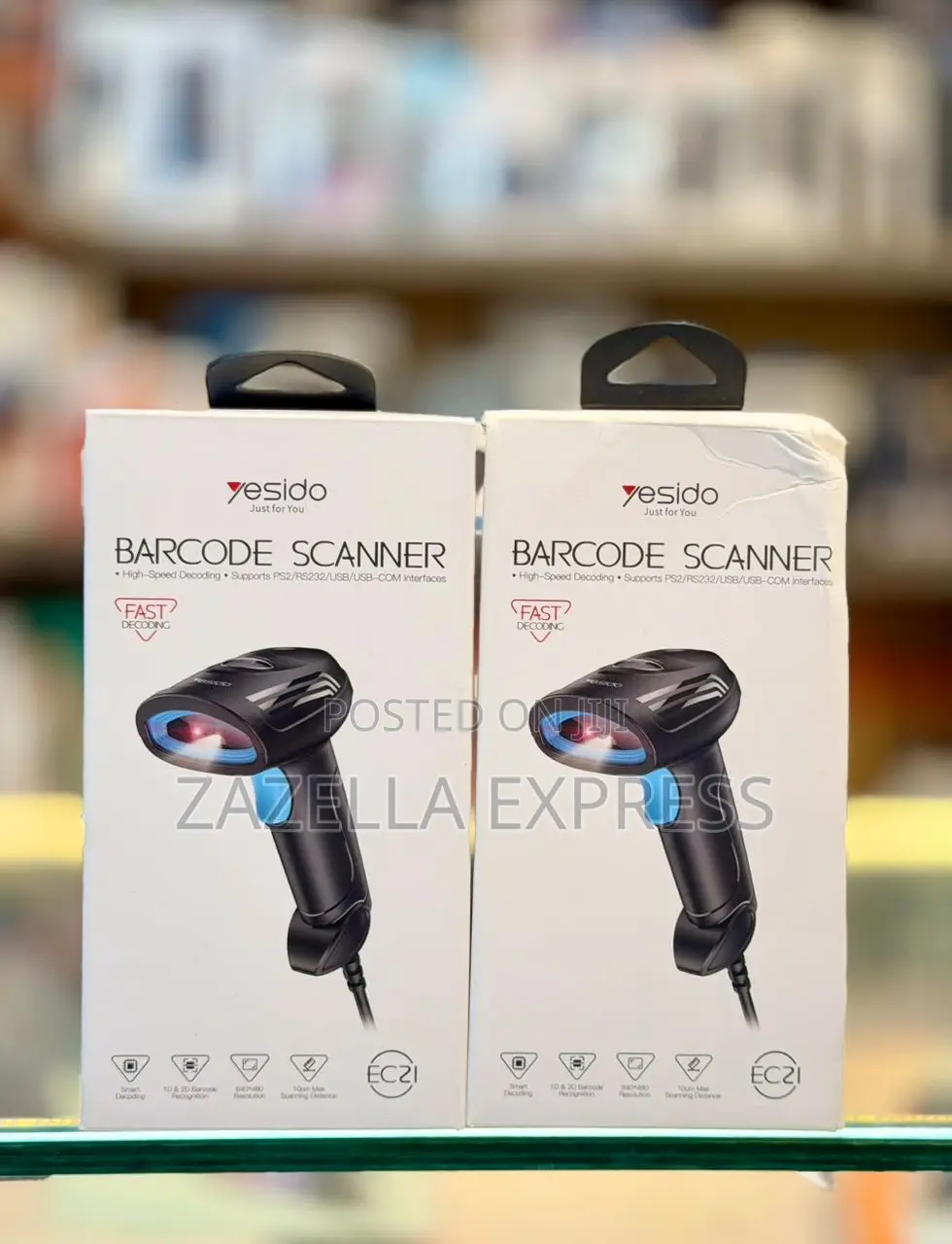Yesido Wired Barcode Scanner Reader – High-speed ​​1d/2d Mobile Scanne