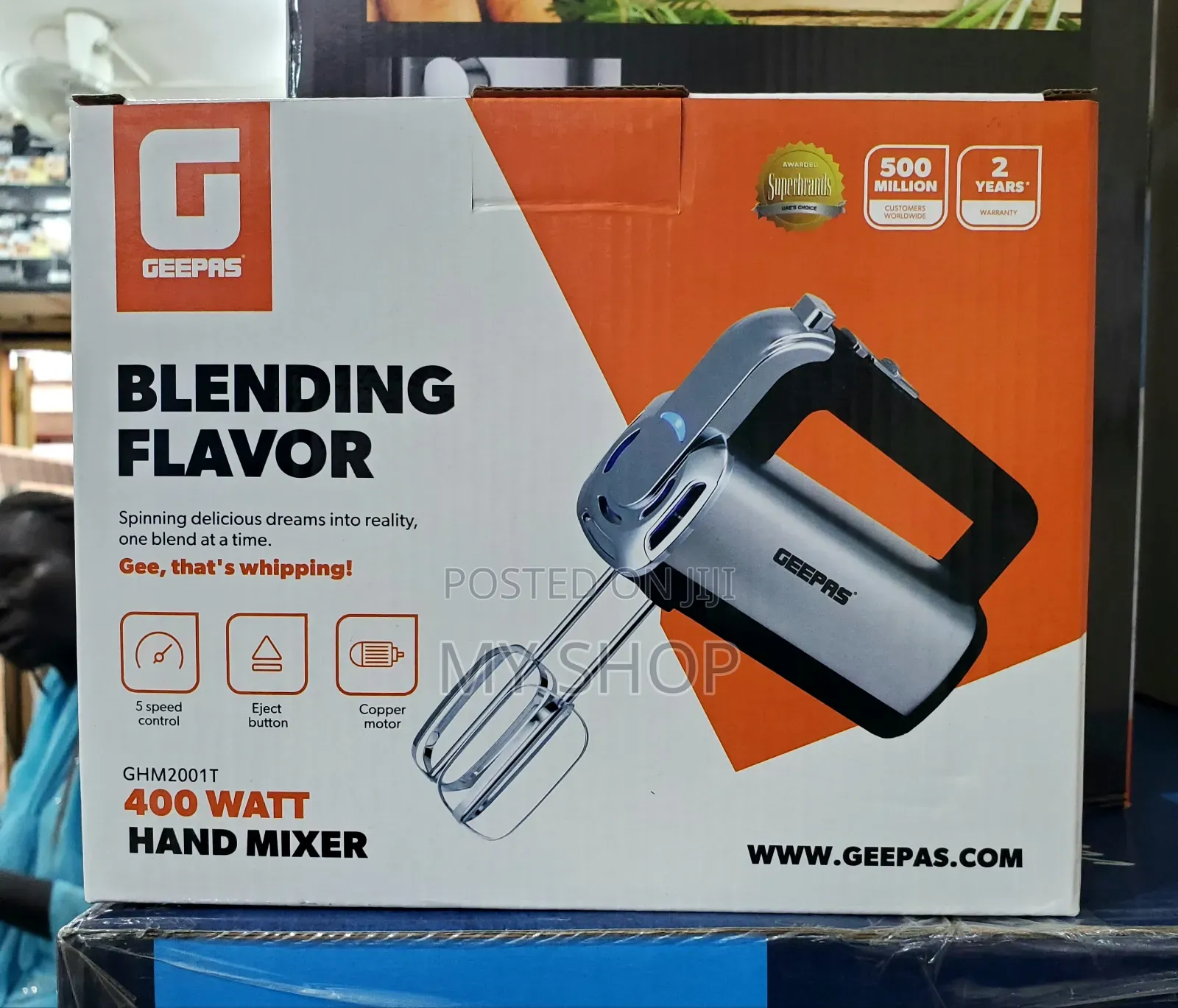 Powerful Electric Hand Mixer - 5 Speed Kitchen Beater