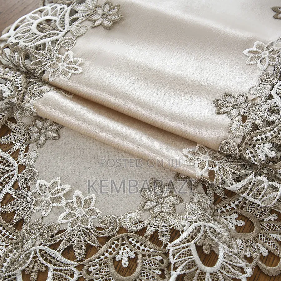 40cm*250cm European Style White Lace Table Runner(8seaters)