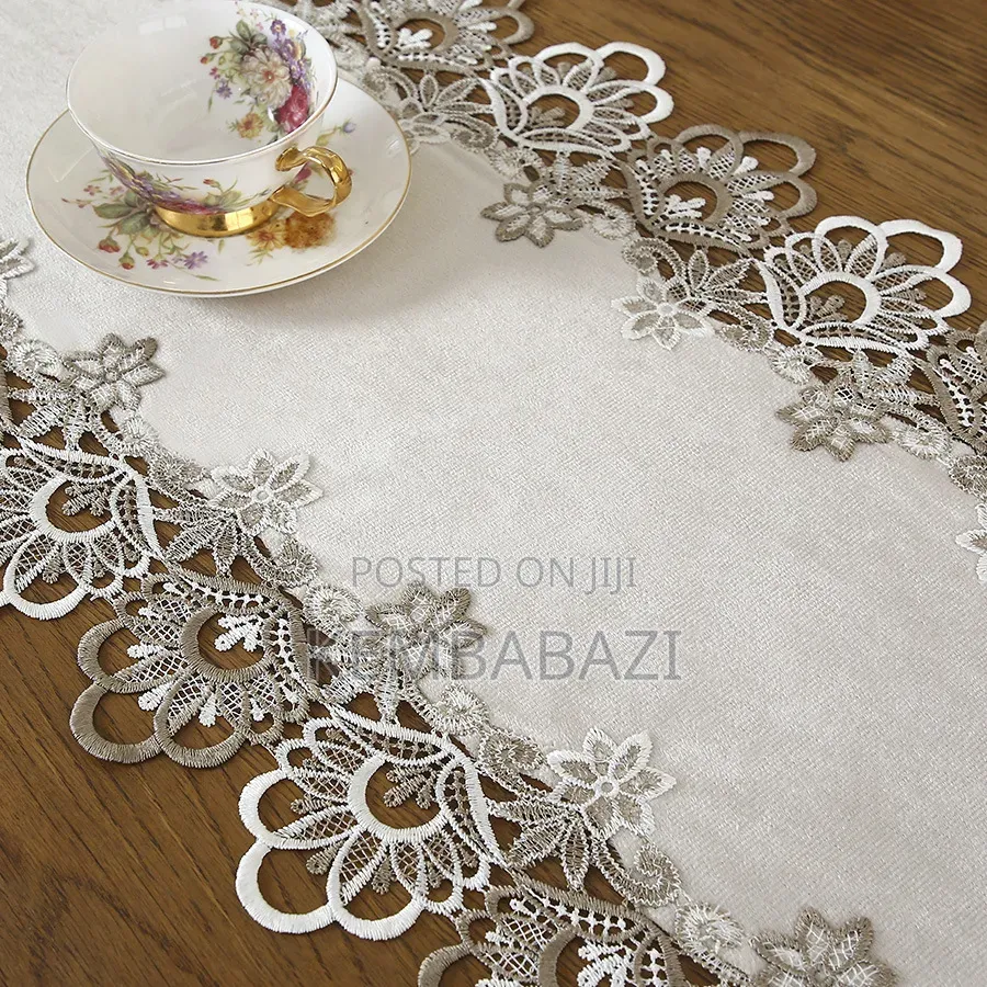 40cm*250cm European Style White Lace Table Runner(8seaters)