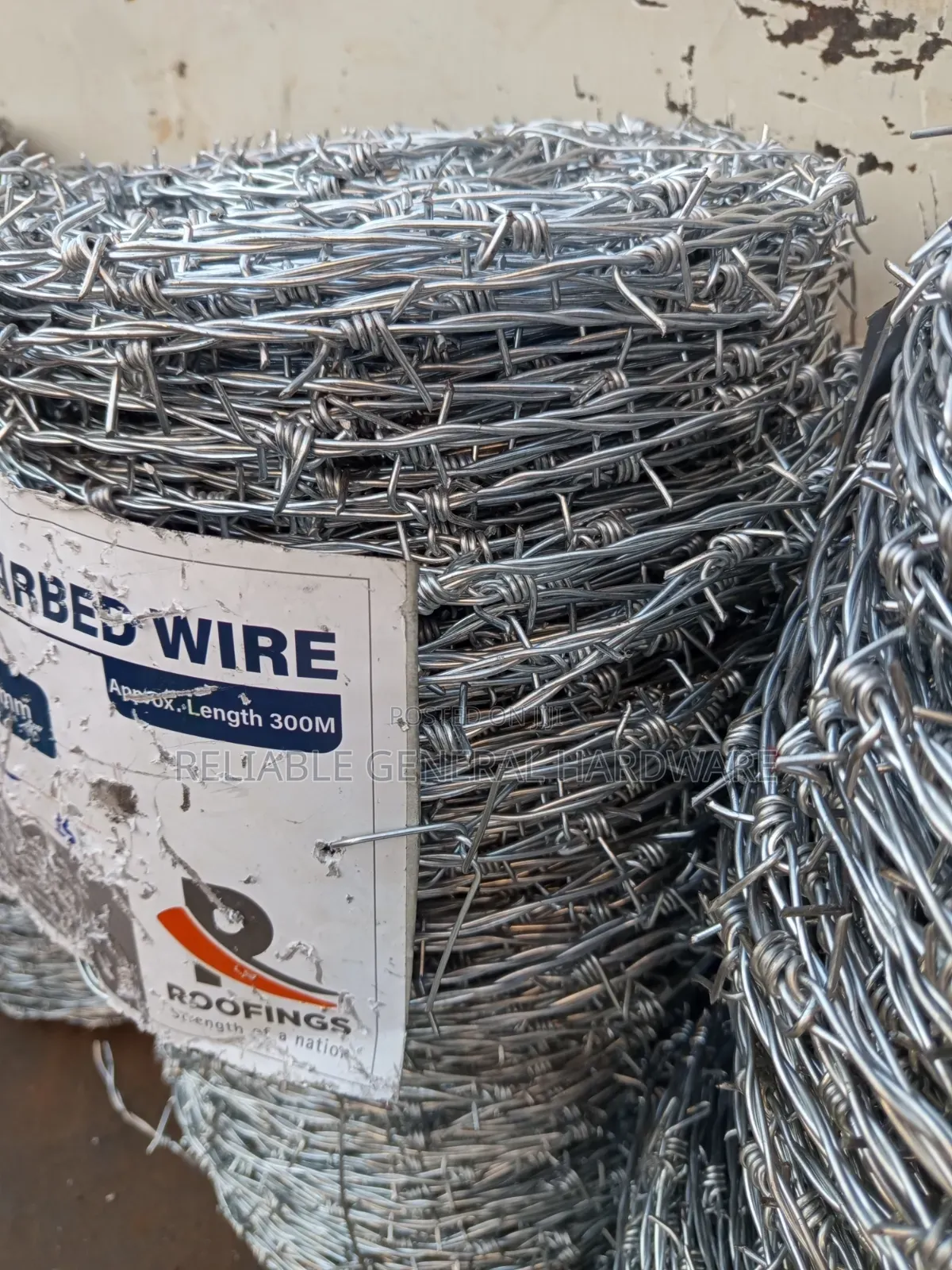 Barbed Wire G.14 300meters 25kg( Wire Diameter 2mm)