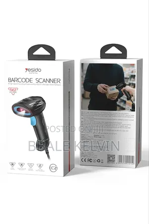 Yesido Wired Barcode Scanner Reader – High-Speed 1d/2d Mobile Scanner
