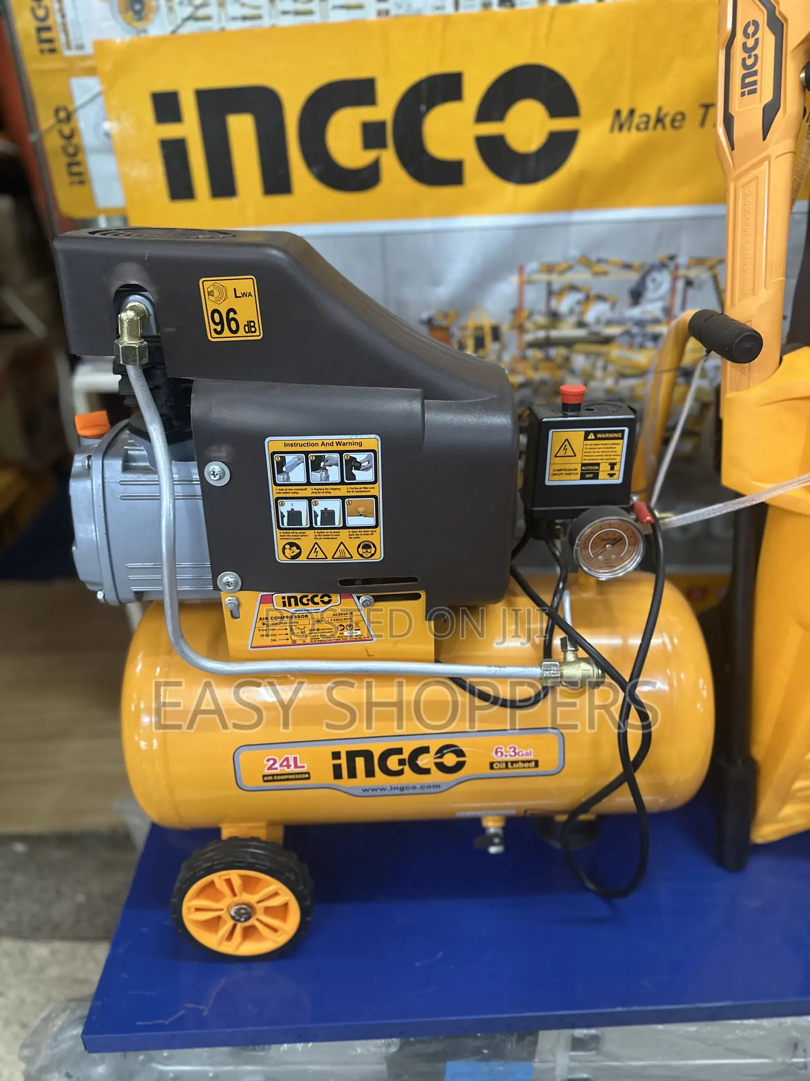 Ingco 24l Air Compressor Ac20248, 2hp Portable Air Compressor Machine