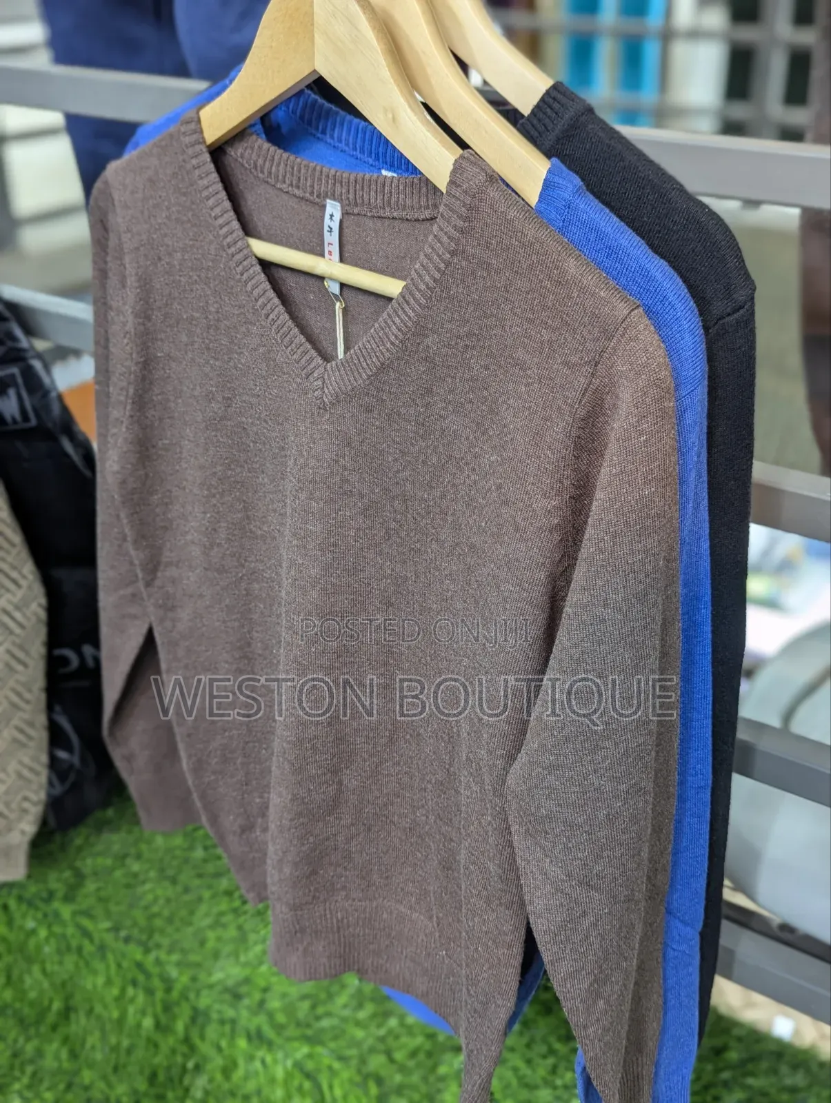 V Neck Original Stretchy Sweaters Size M to XXL