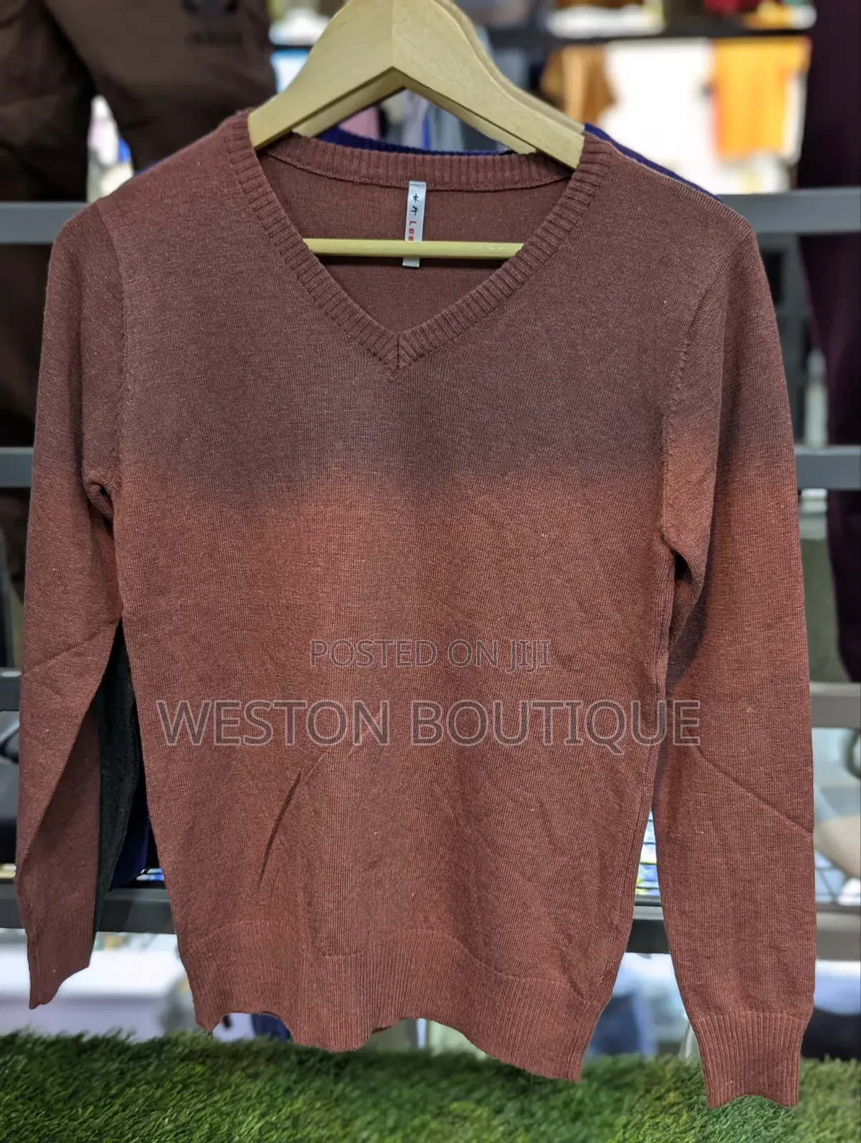 V Neck Original Stretchy Sweaters Size M to XXL