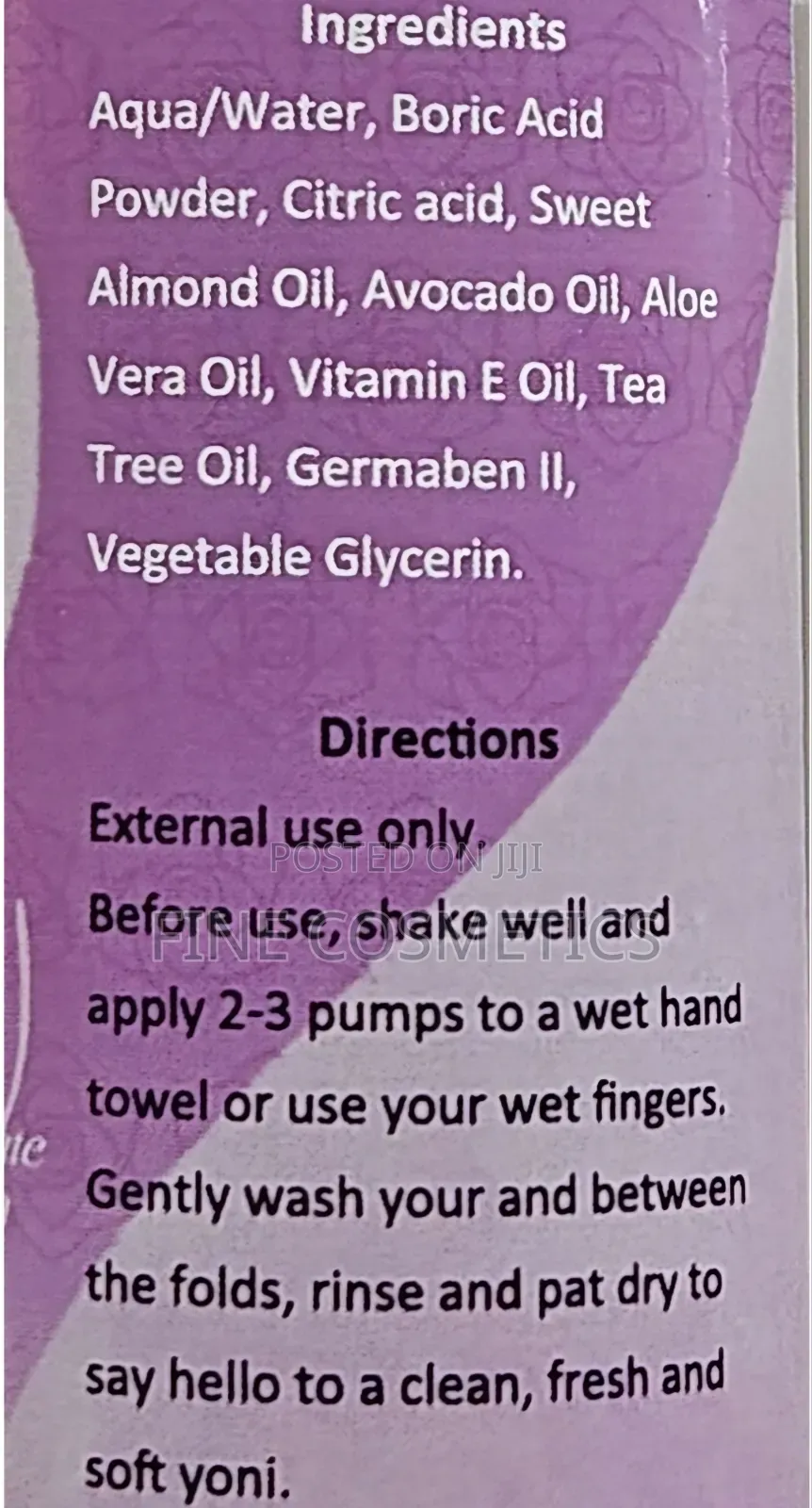 Boric Acid Feminine V.Wash Antibacterial Vagina Odor Control v Wash
