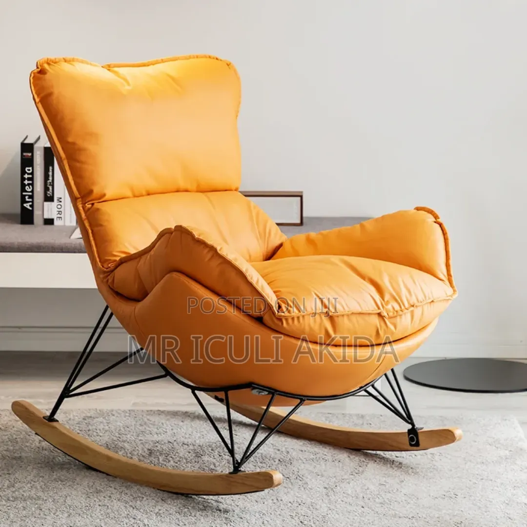 Modern Rocking Lounge or Leisure Chair Chair With a Footrest
