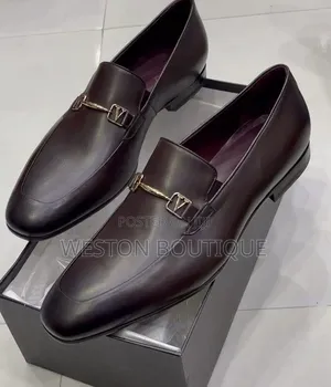 Sharp Toe Original Men's Leather Office Shoes With Rubber Sole