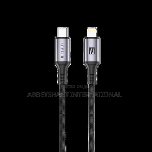 Levelo Auge Type-C to Lightning 1m Braided Charging Cables.