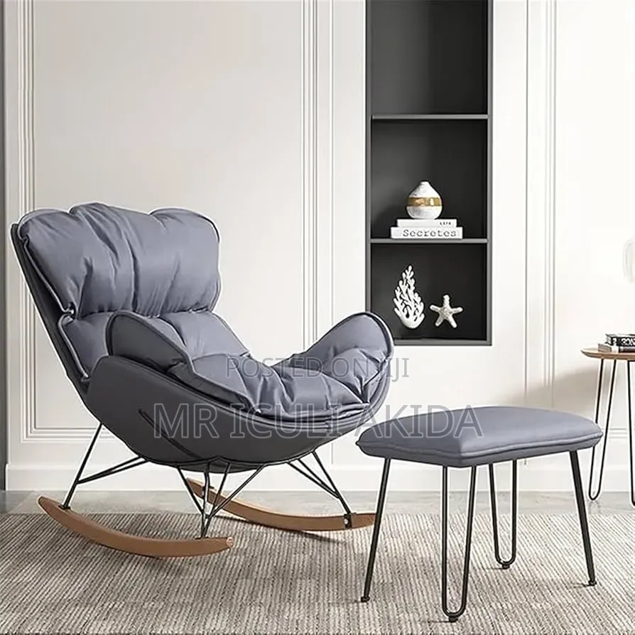 Modern Rocking Lounge Saucer,Lazy Sofa and Snail Chair With Foot Rest