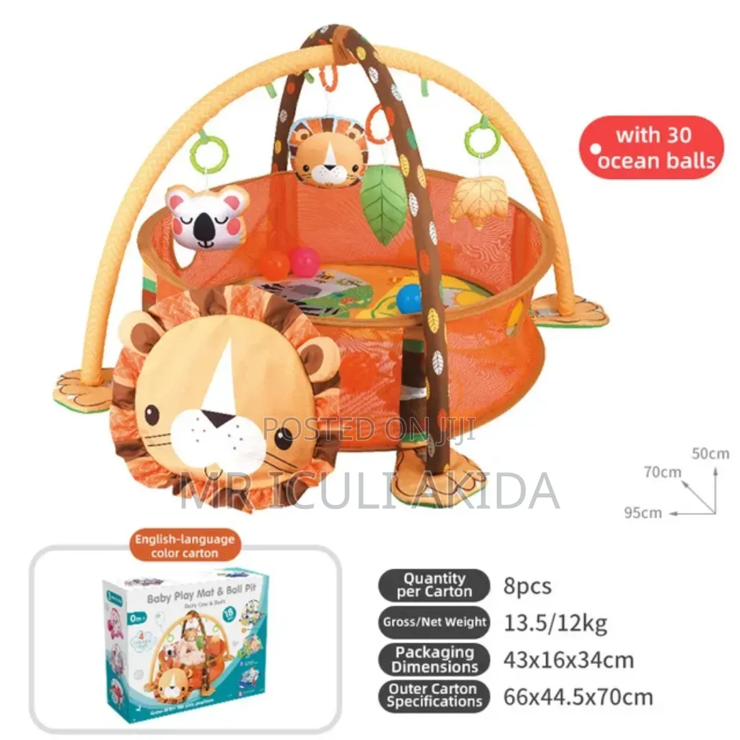 3-in-1 Baby Activity Playmat Play Gym and Ball Pit
