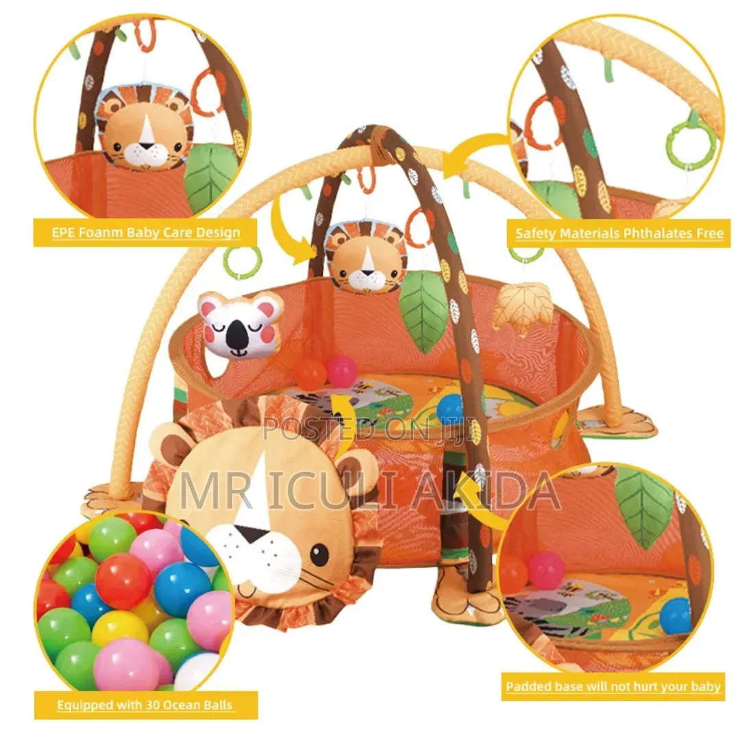 3-in-1 Baby Activity Playmat Play Gym and Ball Pit