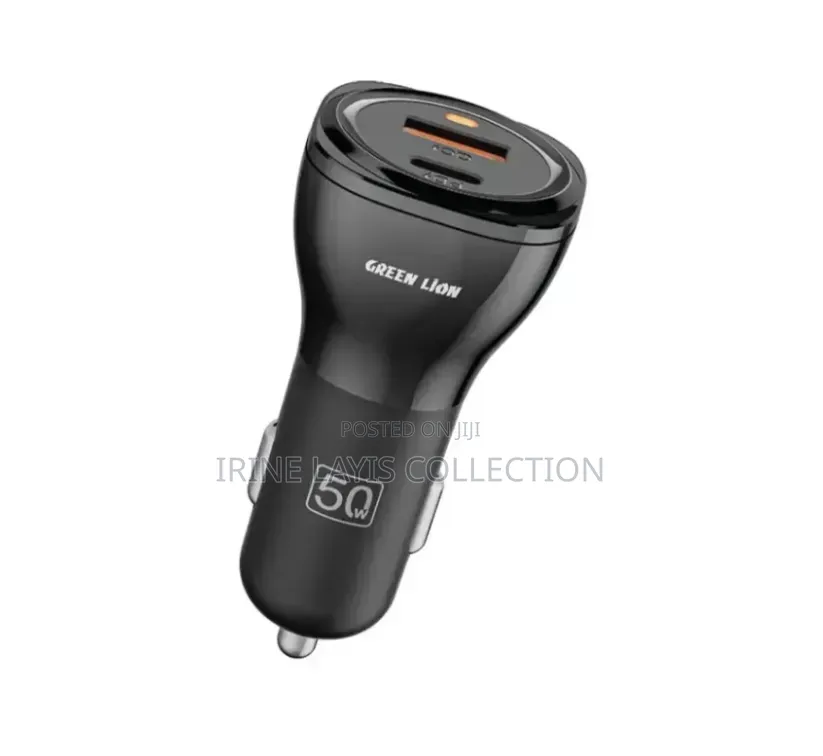 50w Green Lion Dual Port Car Chargers