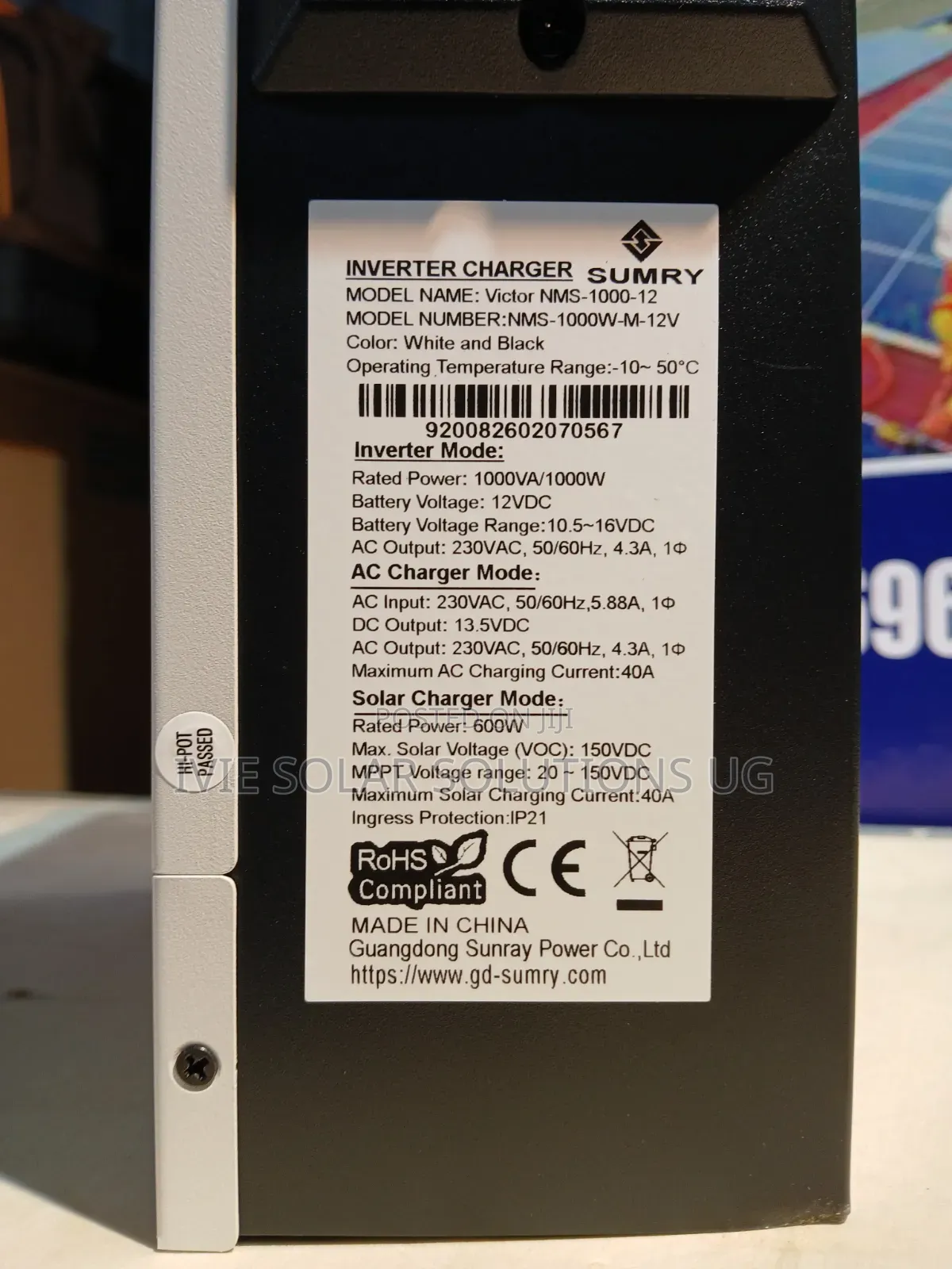 1kva / 1000watts Hybrid Inverter