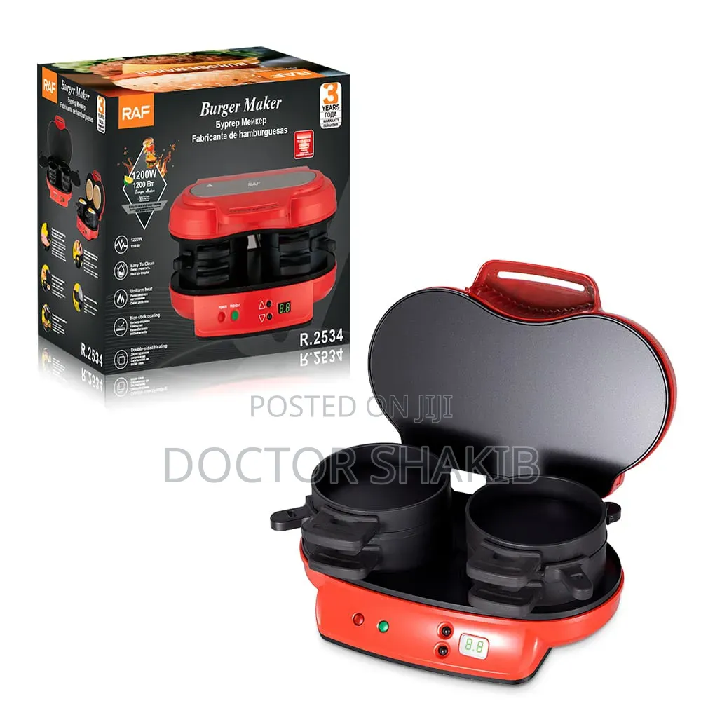 Raf Double Burger Maker (Model R.2534)