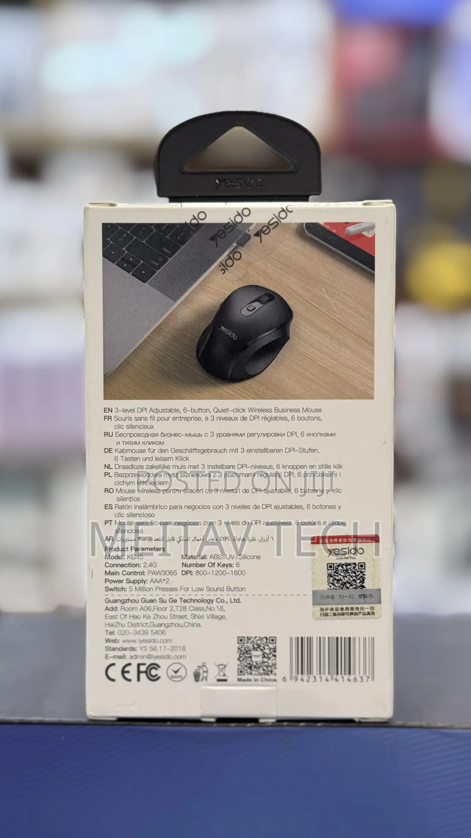 Yesido Kb45 Wireless Silent Mouse 2.4g
