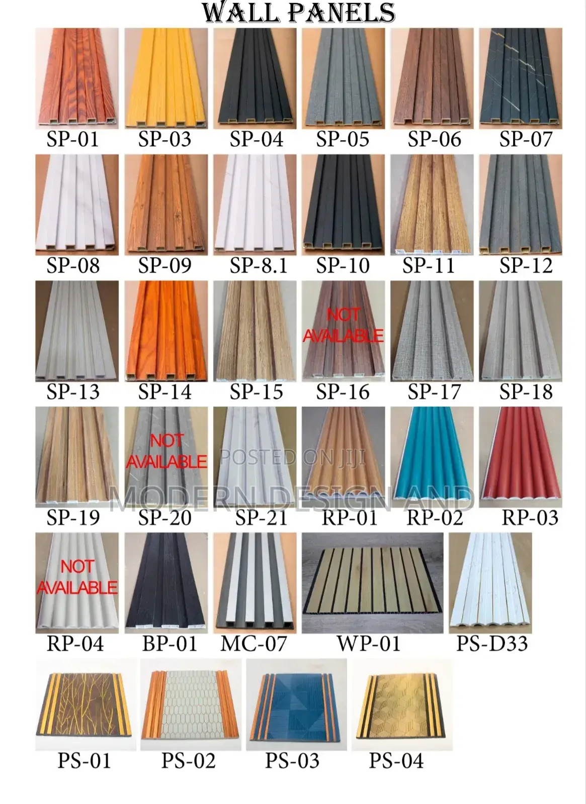 Flutted Wall Panels and PVC Accessories