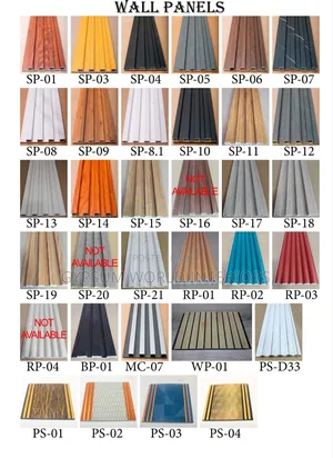 Flutted Wall Panels and PVC Accessories