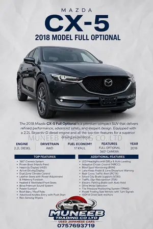 Mazda CX-5 2.2 Diesel AWD 2018 Gray