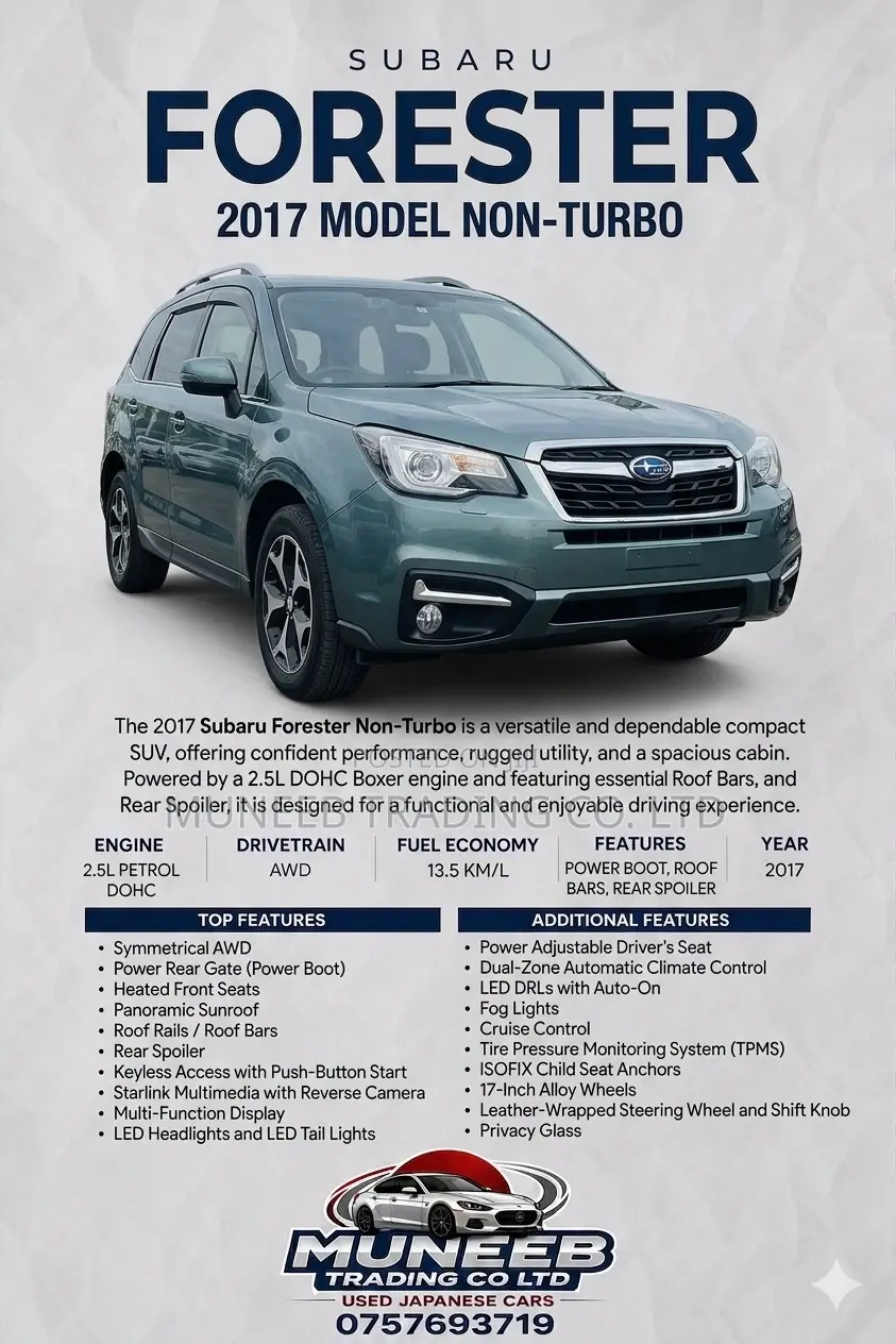 Subaru Forester 2.5i AWD 2017 Green