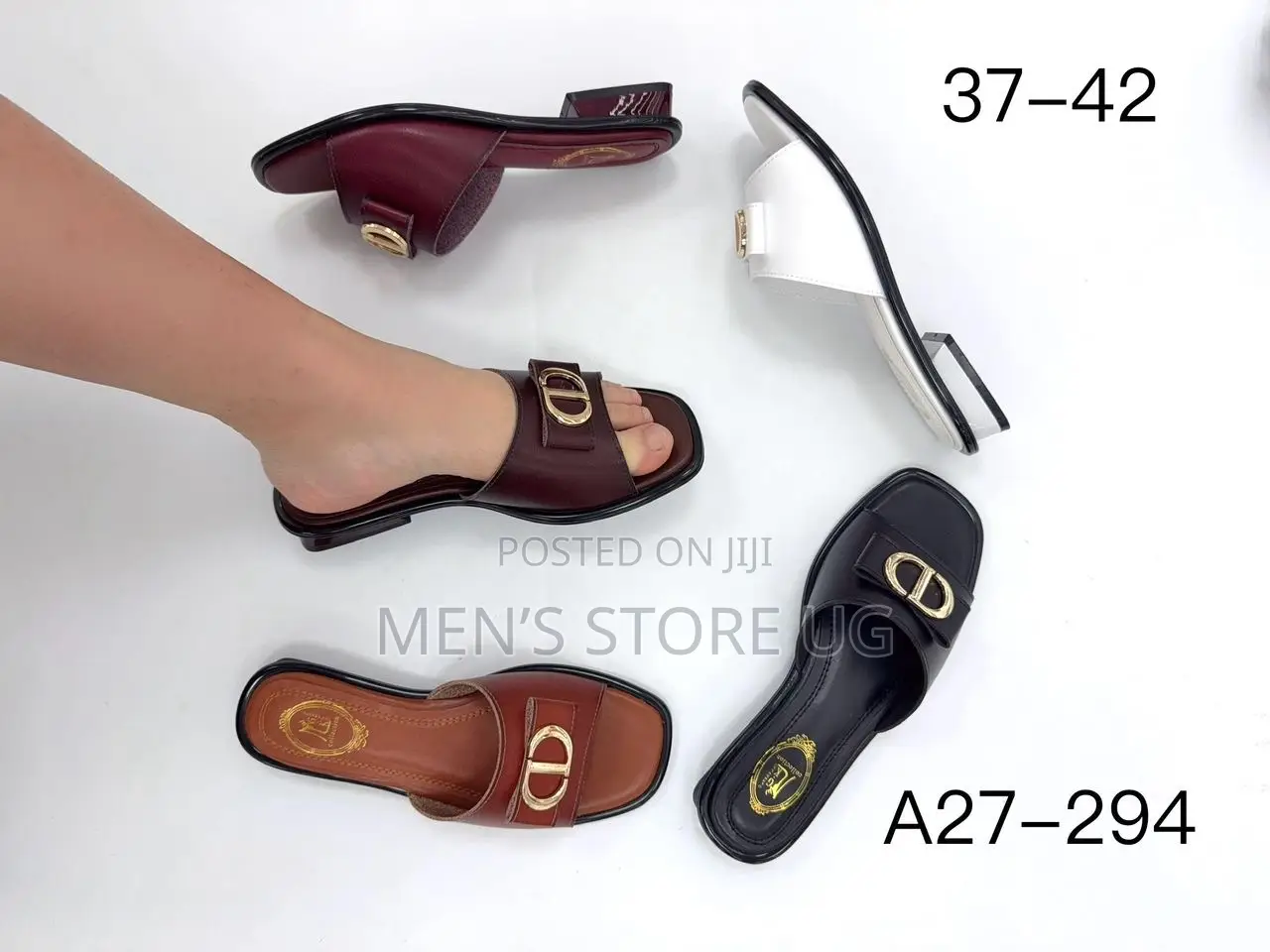 Ladies Classic Open Low Heel Shoes