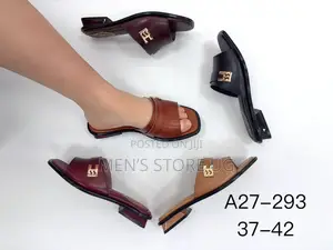 Ladies Classic Open Low Heel Shoes