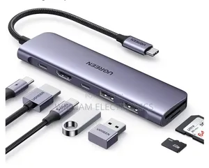 Ugreen Usb C Hub 7in1 Dual Hdmi Type C 100w