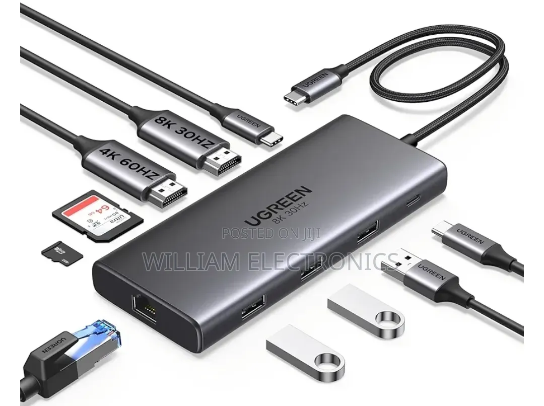 Ugreen Usb C Hub 10 in 1 Type C Hub With Ethernet 