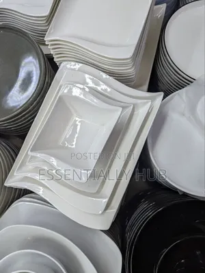 Dinner White Serving Plates