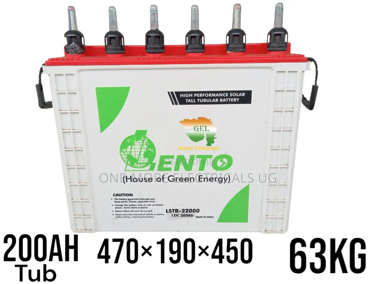 Tubular Battery Lento 200ah 12volts