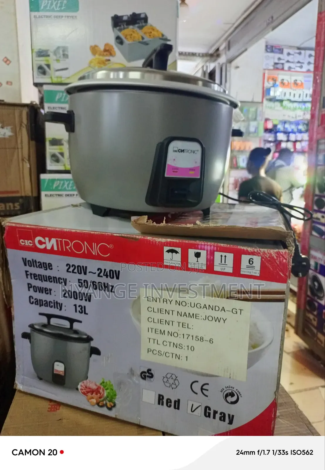 Cntronic 13l Professional Commercial Rice Cooker.13l Rice Cooker.