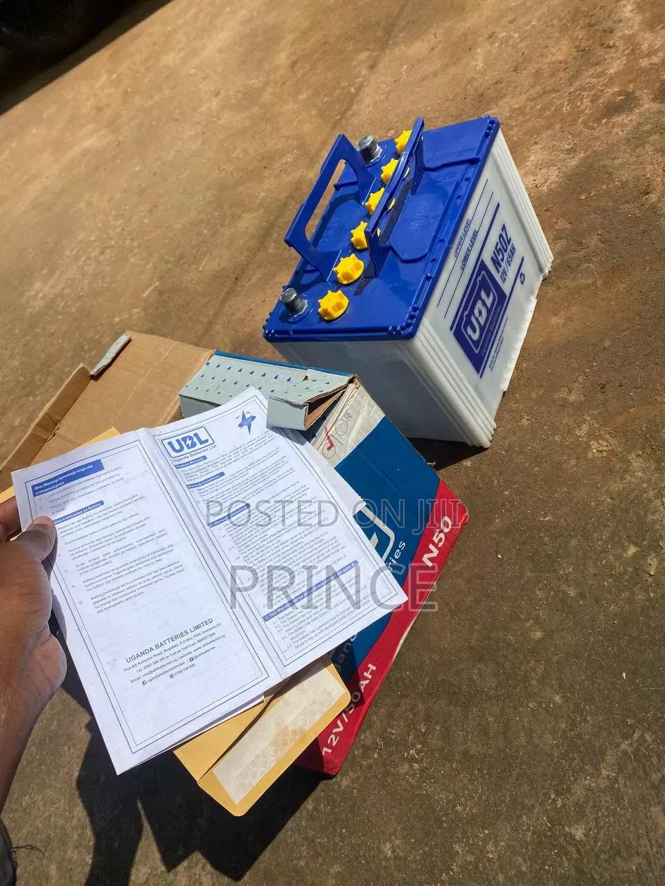 Ubl N50 Car Battery for Sale Costs 240000 Ug SHS One Year Guarantee