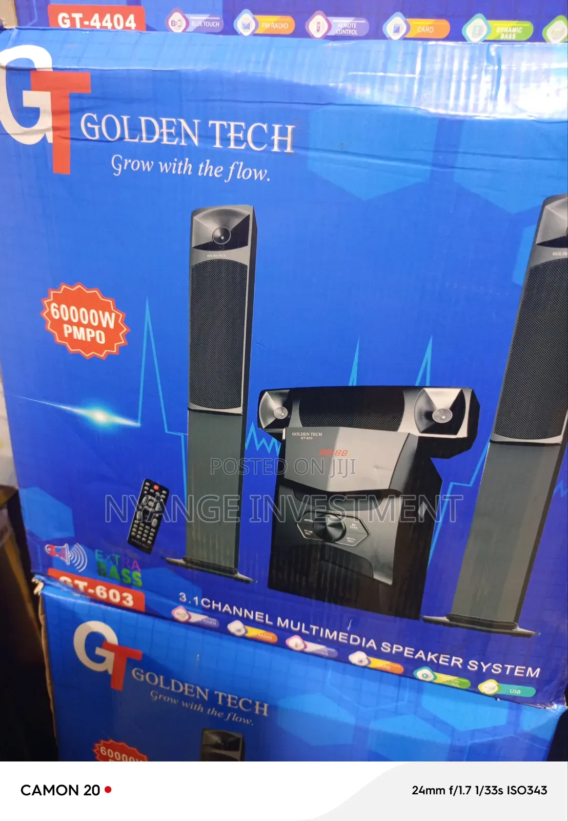 Golden Tech Gt-603 3.1 Channel Multimedia Speaker System