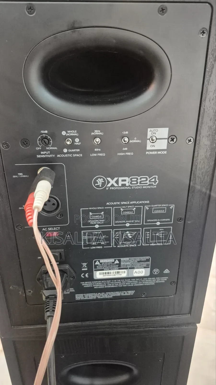 Mackie Mr824 Studio Monitors.
